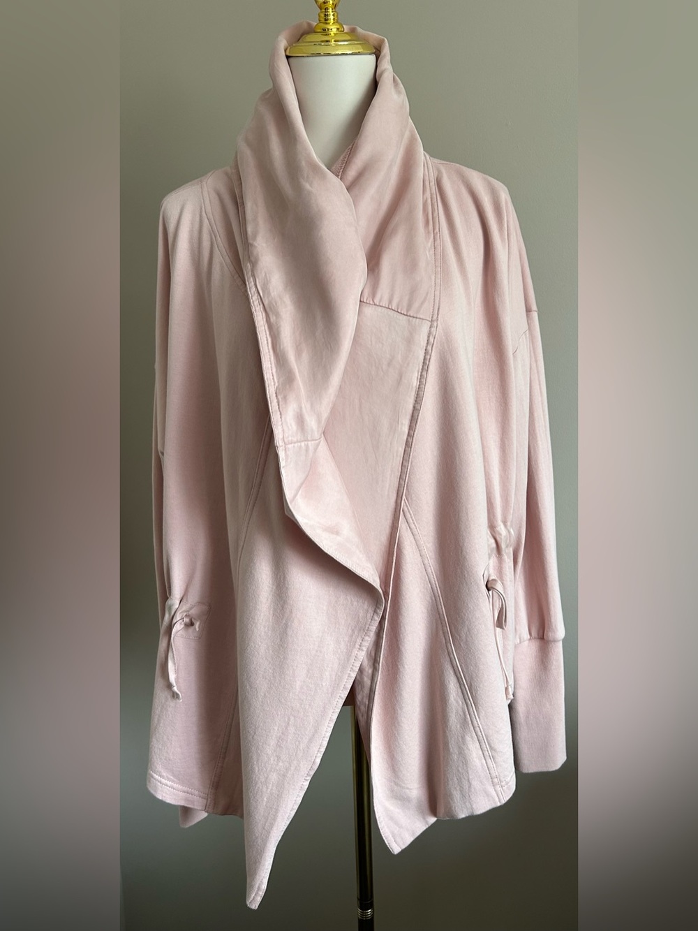 NWT - Young Fabulous & Broke Shawl Collared Jacket w Hood in Dusty Pink. - Picture 2 of 12